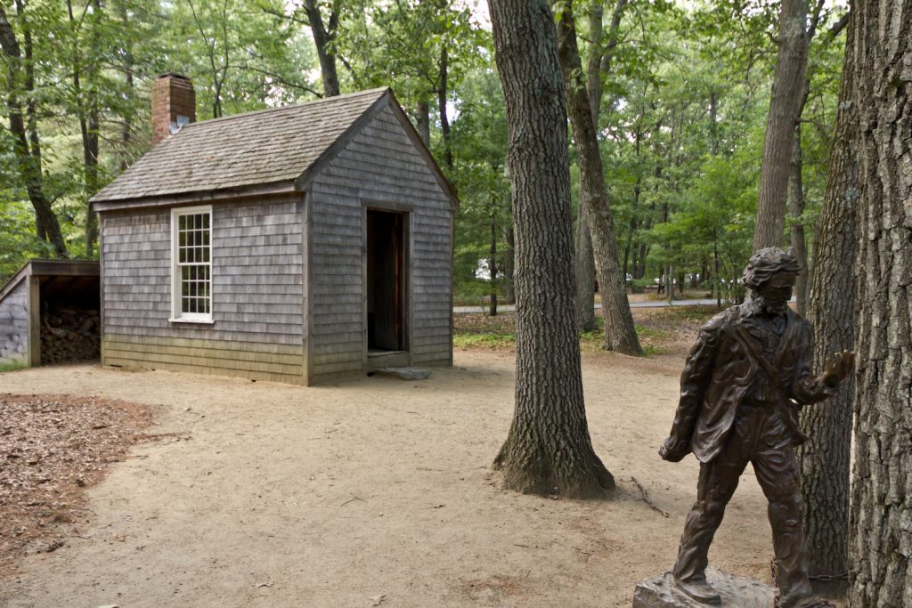 Thoreau cabin replica Walden Pond